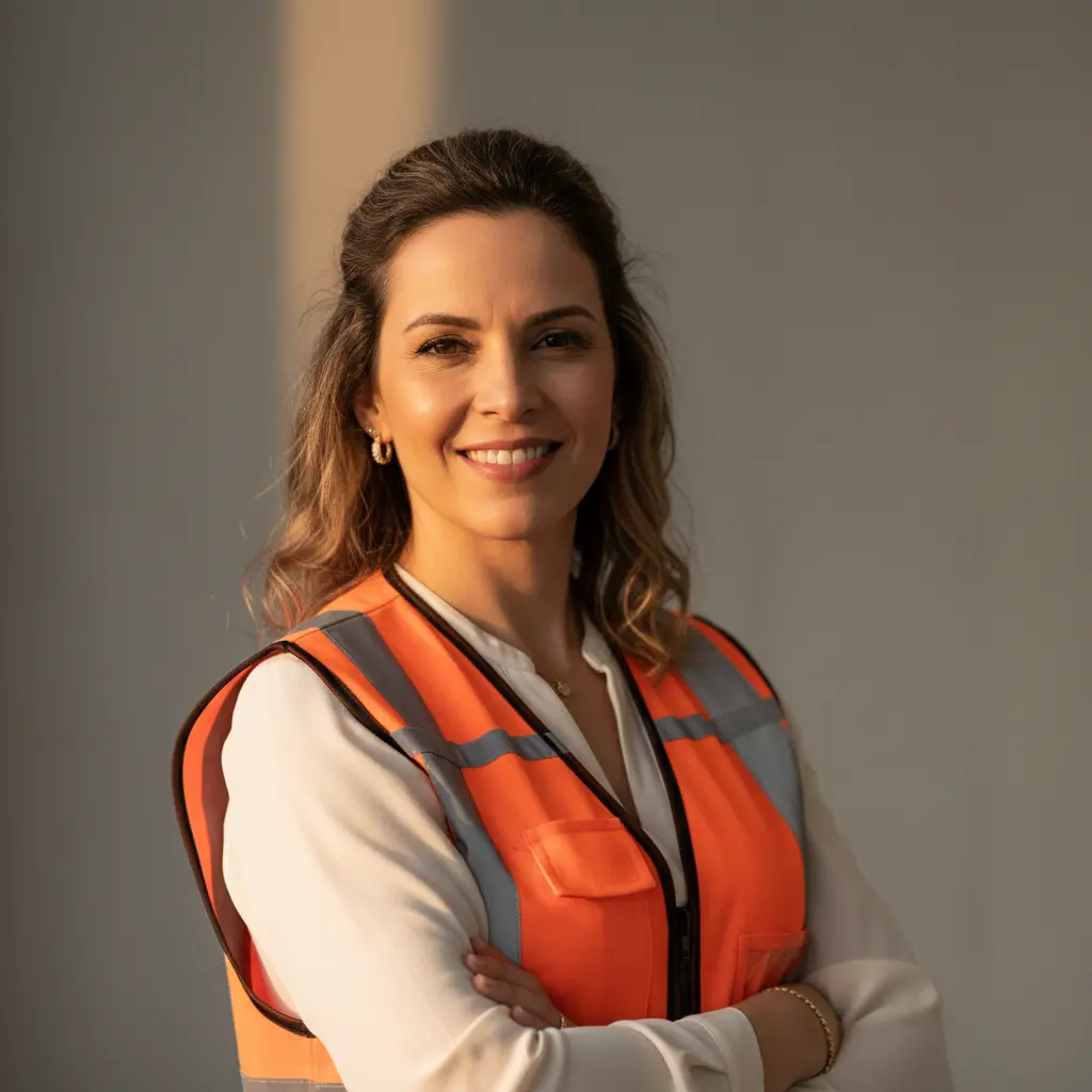 Retrato da gerente de facilities cliente da NordUP